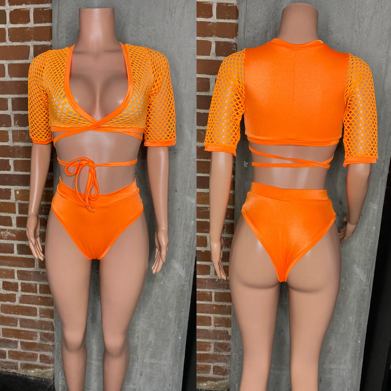 Net tie front 2 pc