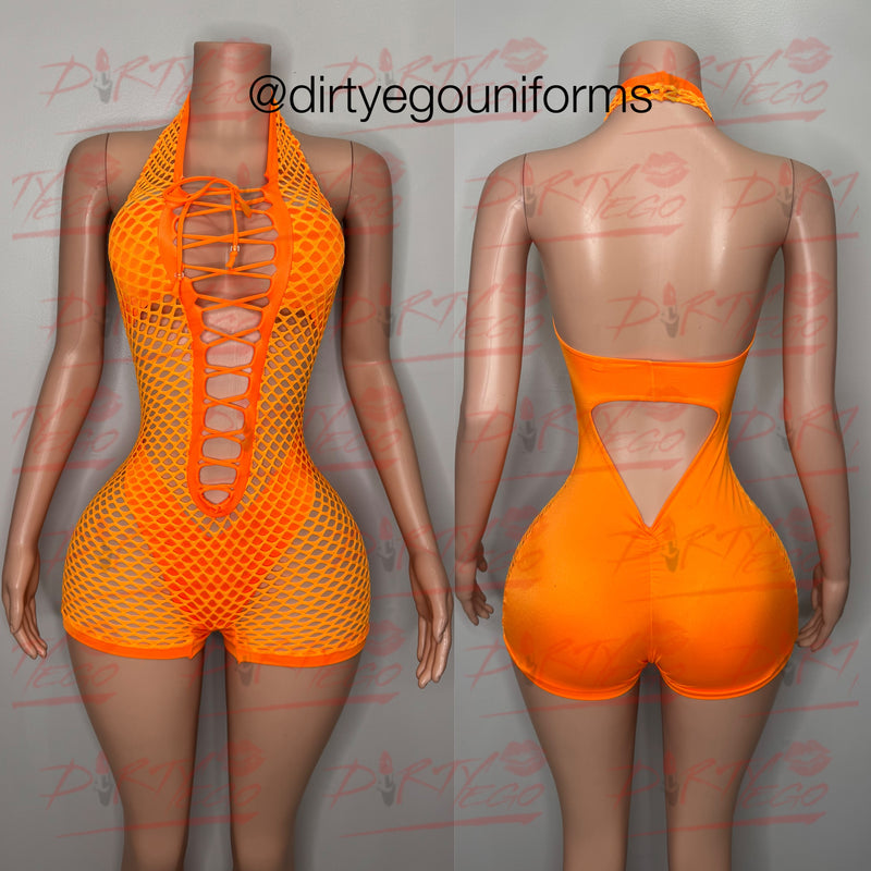 Roxi net front romper