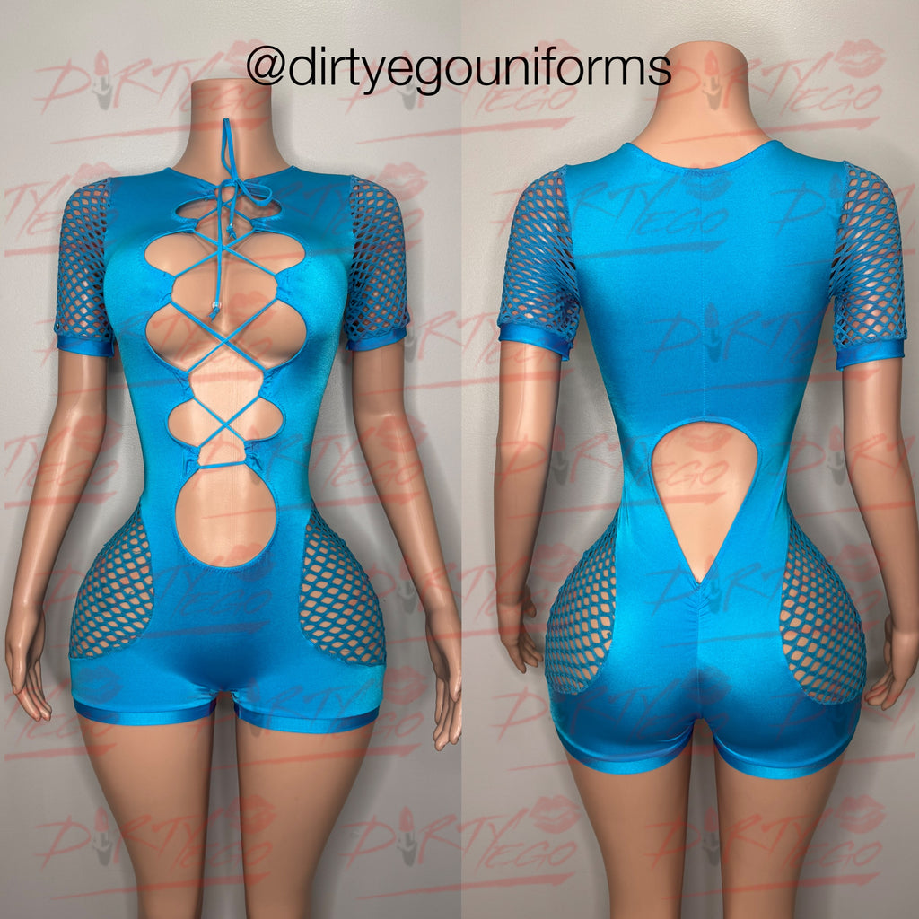 Chloe net romper