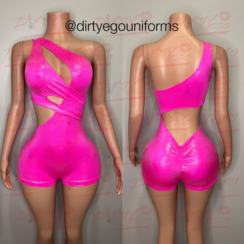 Nikki snakeskin romper