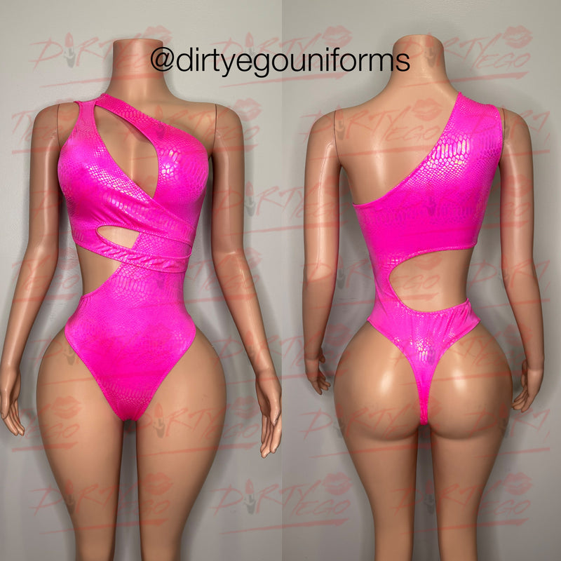 Nikki snakeskin leotard