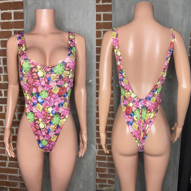 Jewel side boob monokini  XS-S