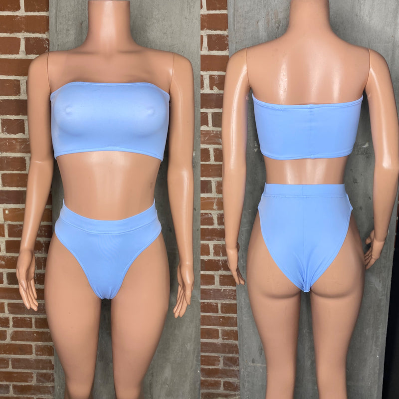 Periwinkle bandeau bikini  XS