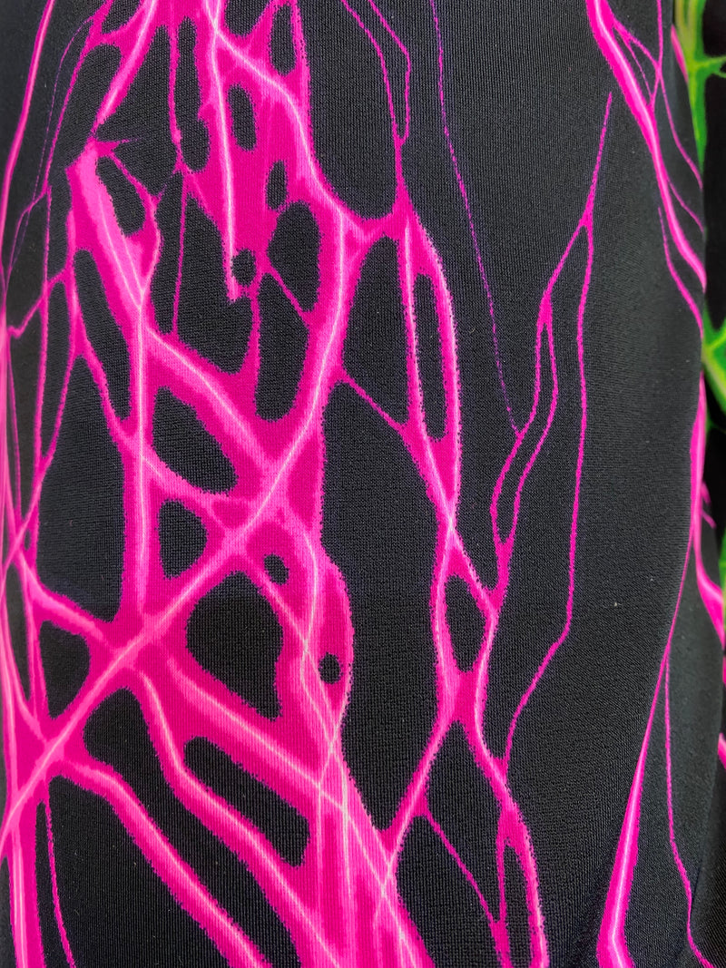 Open stomach  and hip thunder print romper/bartender uniforms/waitress uniforms