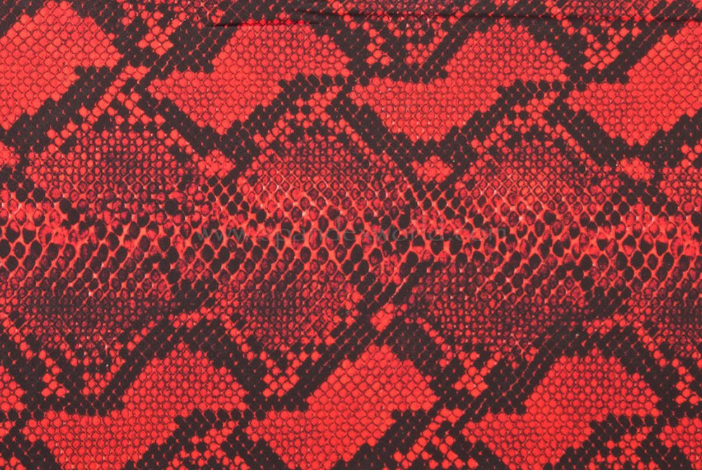 Red snakeskin
