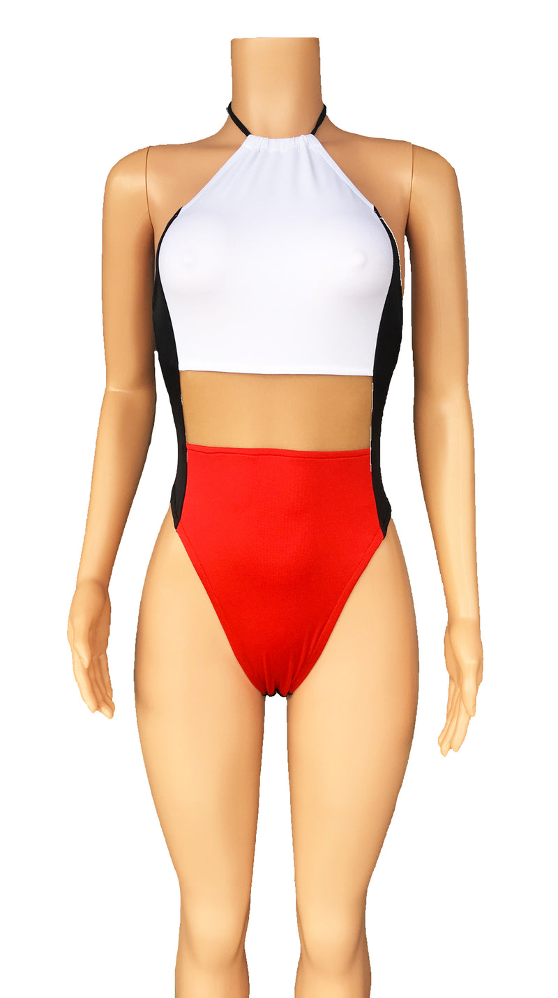 color block swimsuit