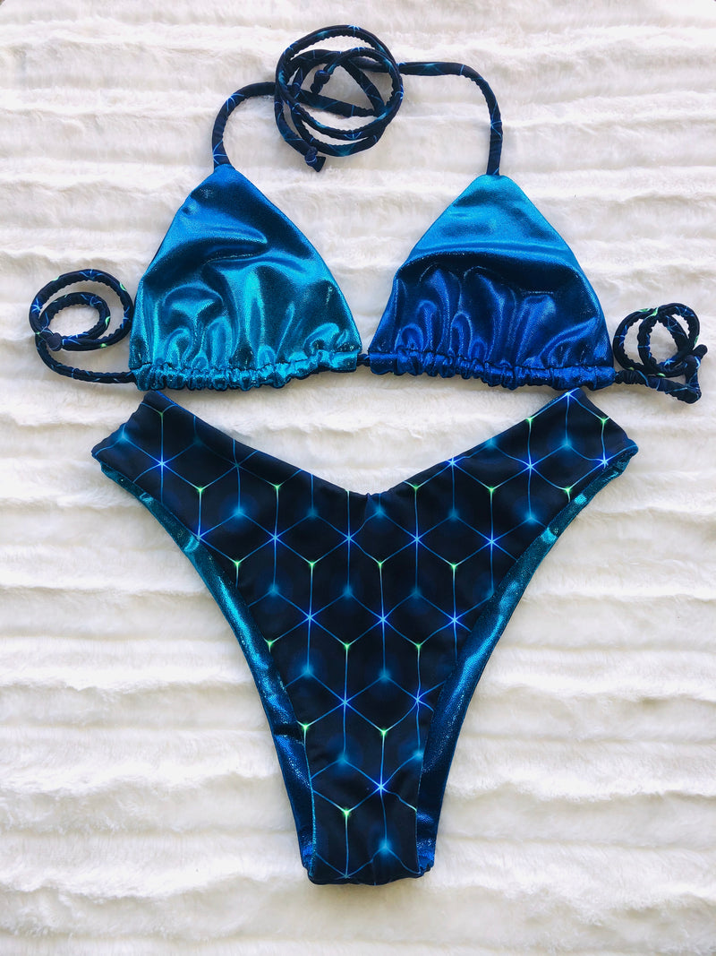 Cabo ombré reversible bikini