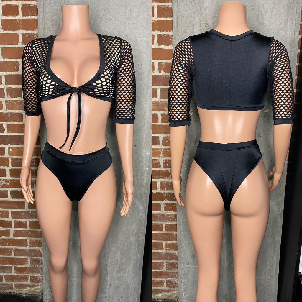 Net tie front 2 pc