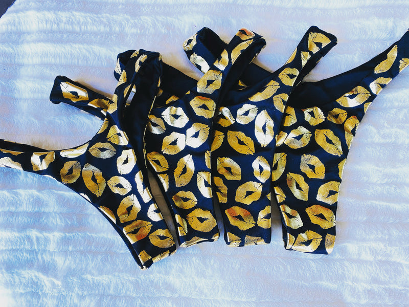 Golden Kisses reversible bikini