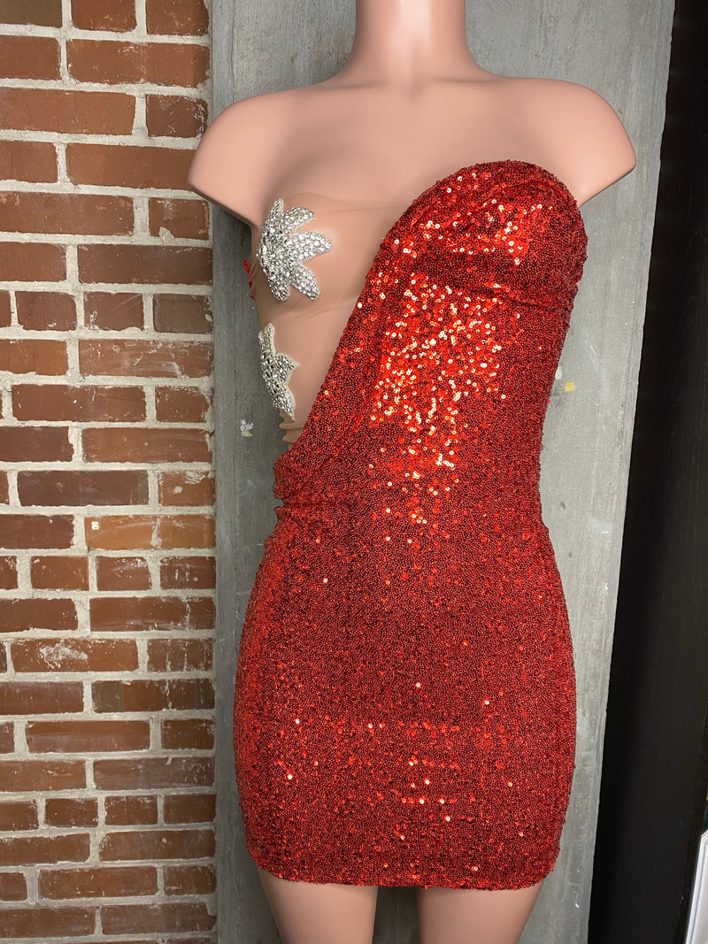 Star Studded bandeau dress