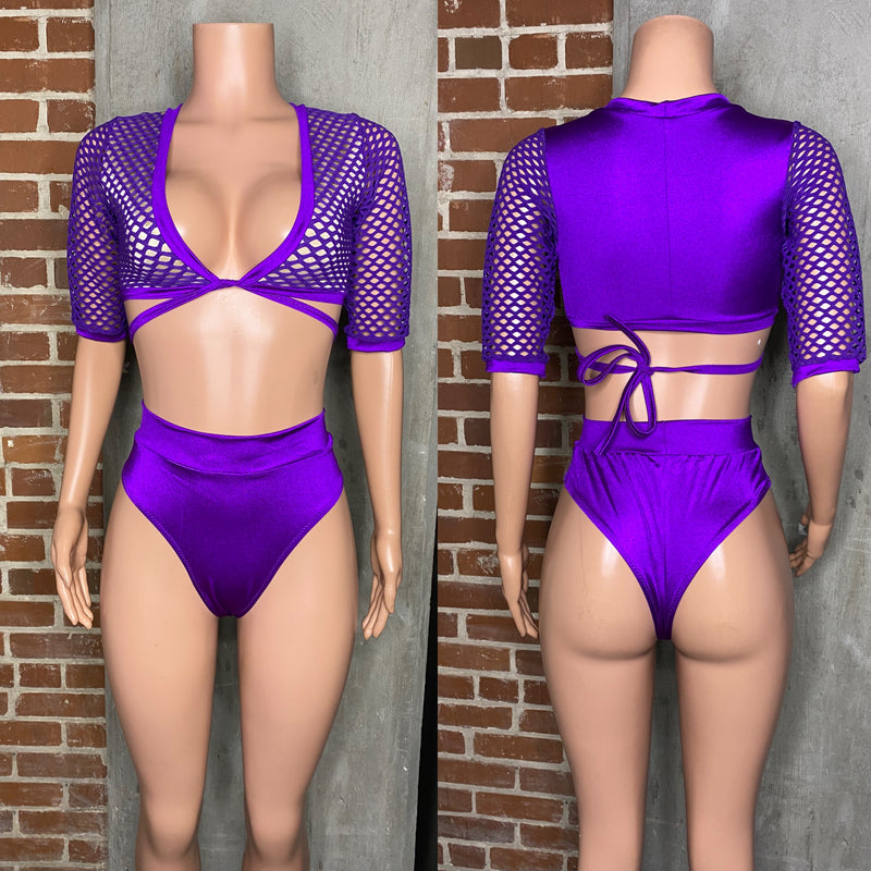 Net tie front 2 pc