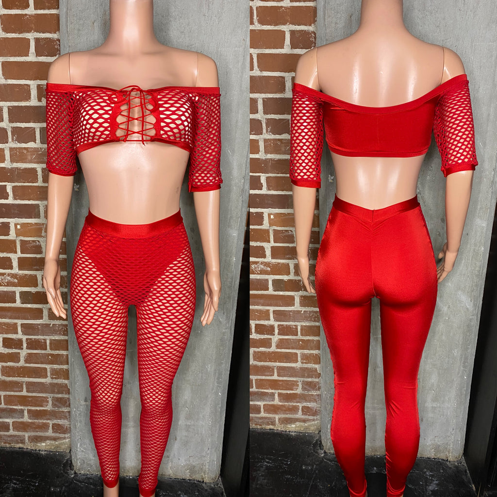 Net 2 pc pants