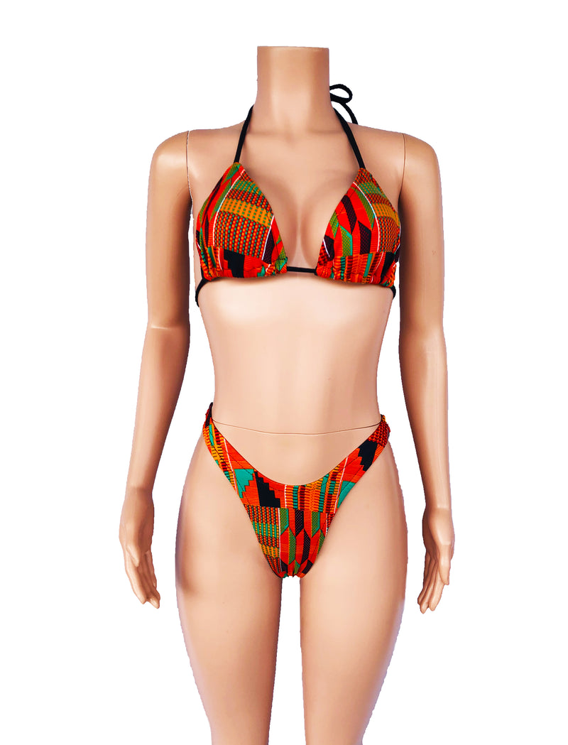 KENTE brazilian cut bottoms  XS