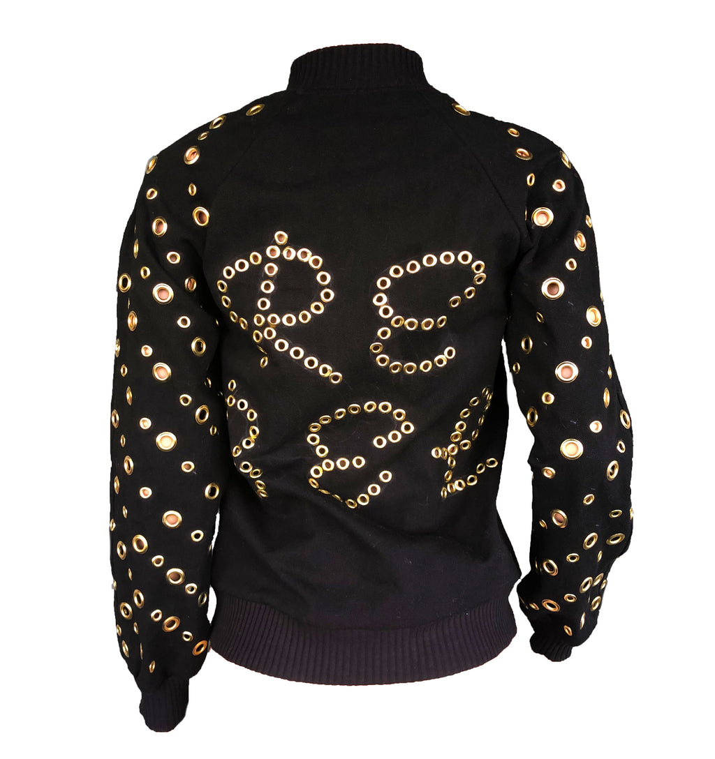 grommet bomber jacket